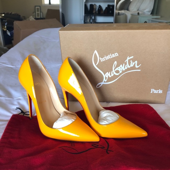 Christian Louboutin Shoes - New Yellow Christian Louboutin pump size 38